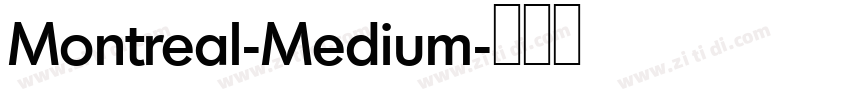 Montreal-Medium字体转换