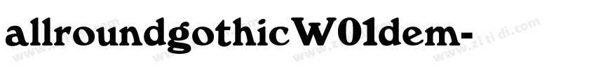 allroundgothicW01dem字体转换