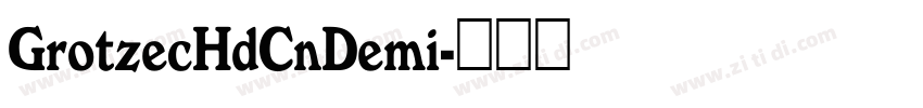 GrotzecHdCnDemi字体转换