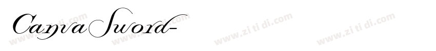 CanvaSword字体转换