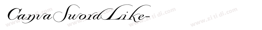 CanvaSwordLike字体转换