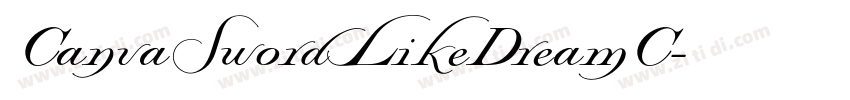 CanvaSwordLikeDreamC字体转换