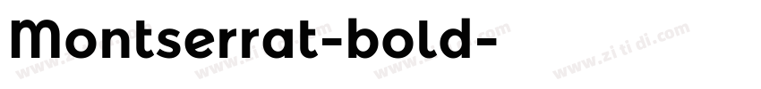 Montserrat-bold字体转换