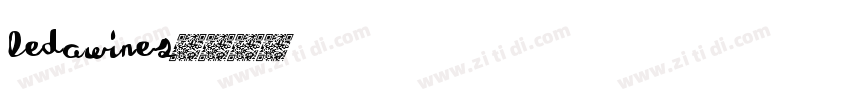 ledawines字体转换