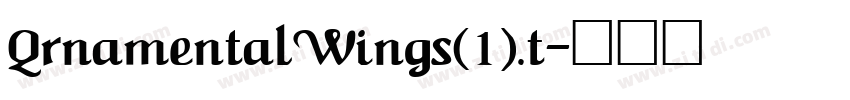 QrnamentalWings(1).t字体转换