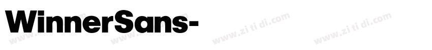 WinnerSans字体转换