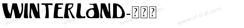winterland字体转换