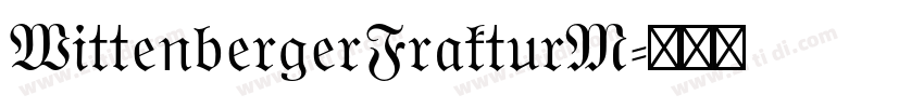 WittenbergerFrakturM字体转换