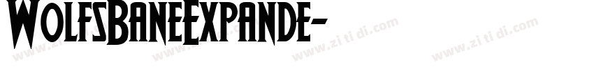 WolfsBaneExpande字体转换