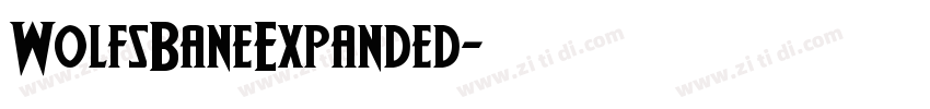 WolfsBaneExpanded字体转换