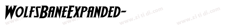 WolfsBaneExpanded字体转换