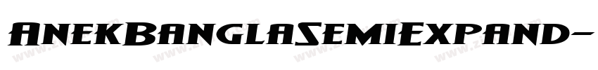 AnekBanglaSemiExpand字体转换