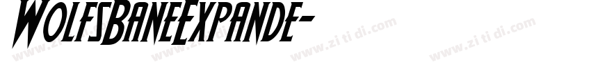 WolfsBaneExpande字体转换