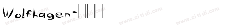 Wolfhagen字体转换