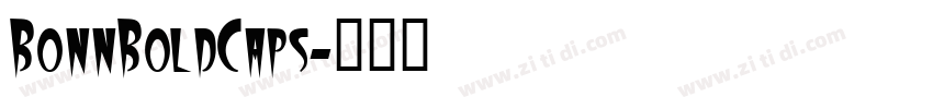 BonnBoldCaps字体转换