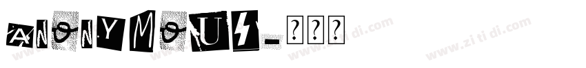 Anonymous字体转换