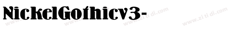 NickelGothicv3字体转换
