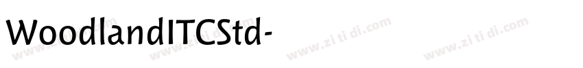 WoodlandITCStd字体转换