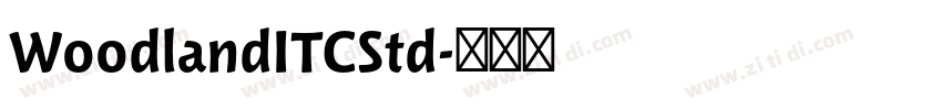 WoodlandITCStd字体转换