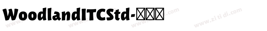 WoodlandITCStd字体转换