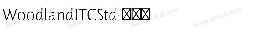 WoodlandITCStd字体转换