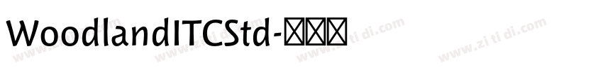 WoodlandITCStd字体转换