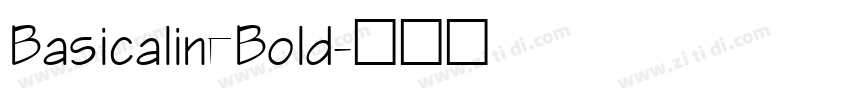 BasicalineBold字体转换