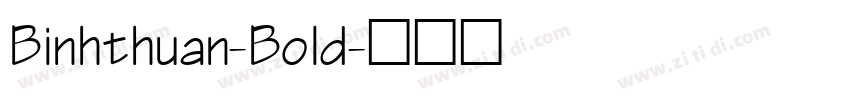 Binhthuan-Bold字体转换