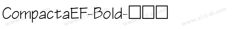 CompactaEF-Bold字体转换