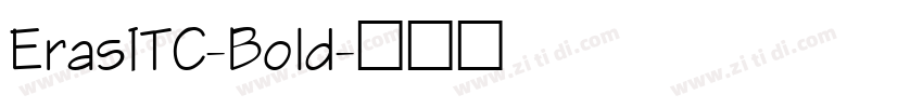 ErasITC-Bold字体转换
