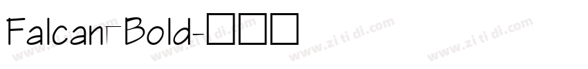 FalcaneBold字体转换