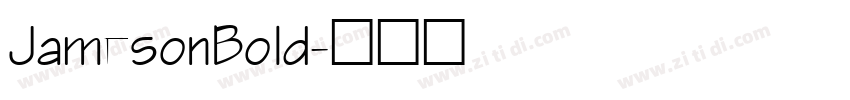JamesonBold字体转换