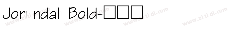 JorendaleBold字体转换