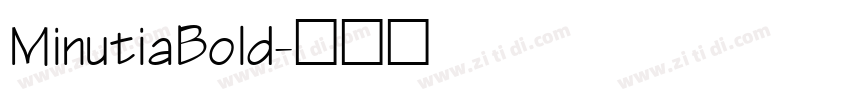 MinutiaBold字体转换