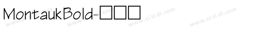 MontaukBold字体转换