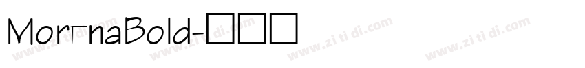 MorenaBold字体转换