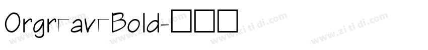 OrgreaveBold字体转换