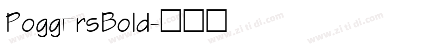 PoggersBold字体转换
