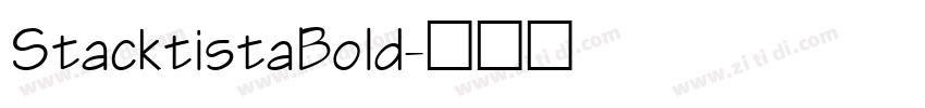 StacktistaBold字体转换