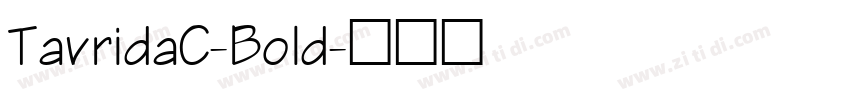 TavridaC-Bold字体转换
