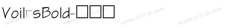 VoilesBold字体转换
