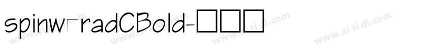 spinweradCBold字体转换