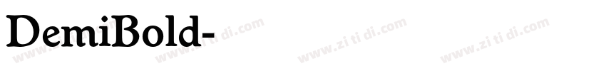 DemiBold字体转换