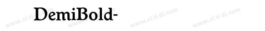 方正方俊黑DemiBold字体转换