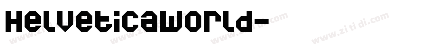 HelveticaWorld字体转换