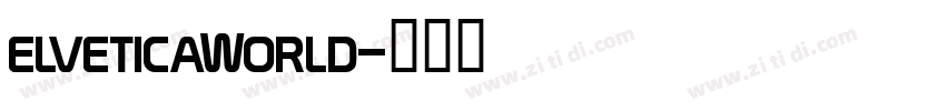 elveticaWorld字体转换