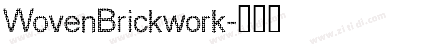 WovenBrickwork字体转换