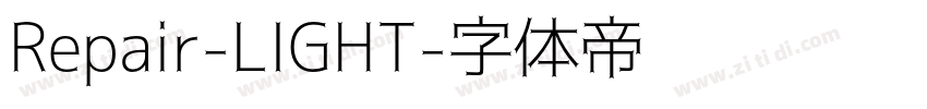 Repair-LIGHT字体转换