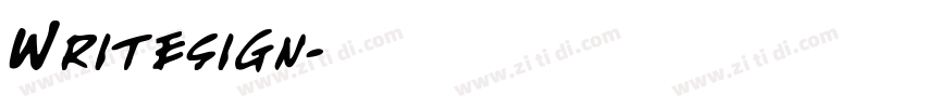 Writesign字体转换