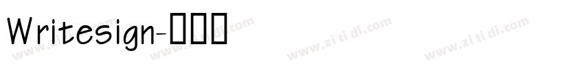 Writesign字体转换